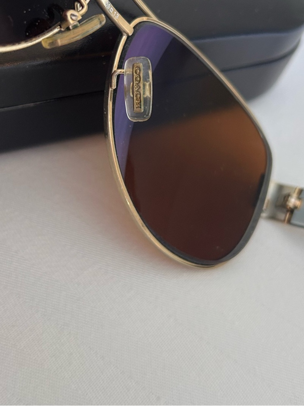 Coach Tortoiseshell Aviators - Picture 4 of 7
